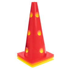 Конус-фишка с отверстиями для тренировок 32см (1шт.) GKС-6573 Оранжевый