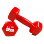 Гантель для фитнеса с виниловым покрытием 2шт GoDo GD-3.0R