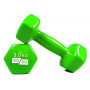 Гантель для фитнеса с виниловым покрытием 2шт GoDo GD-3.0GR