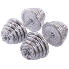 Гантели разборные хромированные GA-8209-40 2шт по 20кг