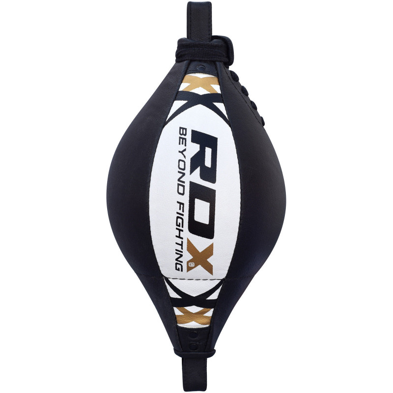 Боксерська груша на розтяжці RDX White New з гумовим джгутом