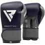 Боксерські рукавички RDX Leather Pro C4 Blue 14 ун.