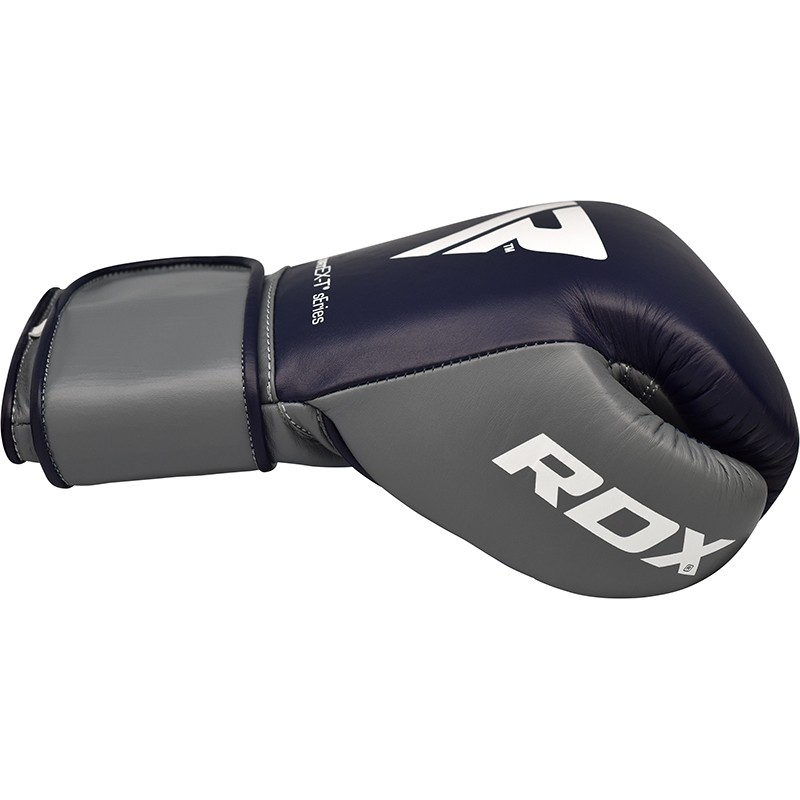 Боксерські рукавички RDX Leather Pro C4 Blue 14 ун.