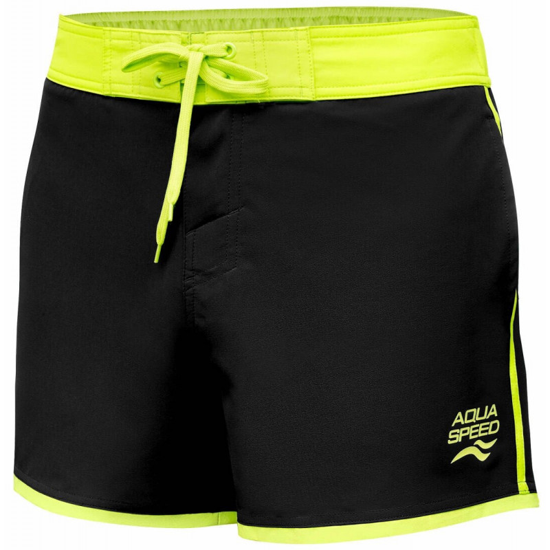 Шорты для плавания мужской Aqua Speed AXEL 7187 Черный-салатовый 337-07 (Оригинал)   3XL