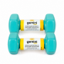 Гантели для фитнеса Gemini Sport с виниловым покрытием 2×4 кг GSD-4.0CYAN