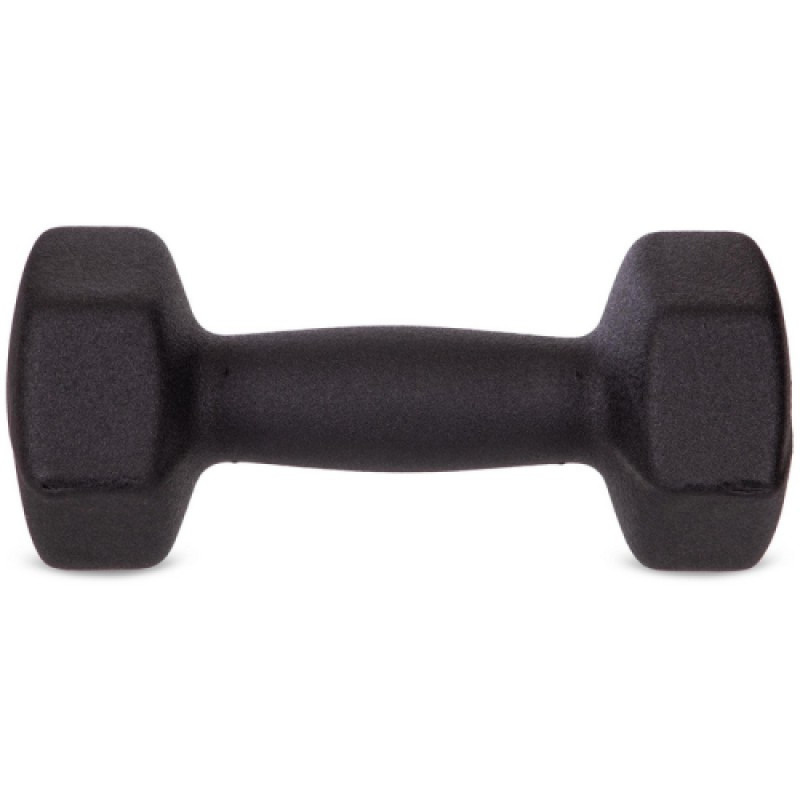 Гантель для фітнесу з неопреновим покриттям Generation Fitness FF51D4A-3kg (чорний)