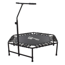 Батут для фітнесу з ручкою Profi Sport 125см чорний MS 3256