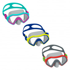 Маска для плавания BESTWAY 7+ 22049 Зеленый-розовый