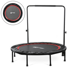 Батут для фітнесу з ручкою Profi Sport 122см чорний MS 3256