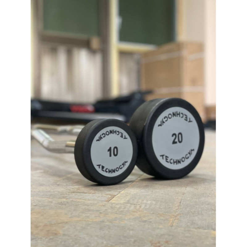 Набір вигнутих фіксованих штанг крок 5 вага 270 кг Technogym TGW-10-50 кг