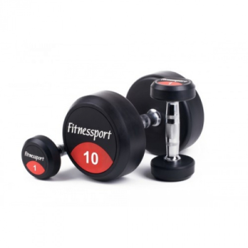 Обгумований гантельний ряд Generation Fitness FDS-01 1-10кг (10 пар) 110 кг