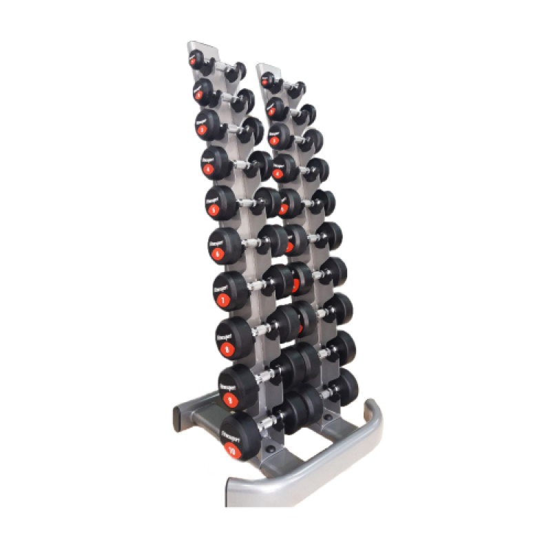 Обгумований гантельний ряд Generation Fitness FDS-01 1-10кг (10 пар) 110 кг