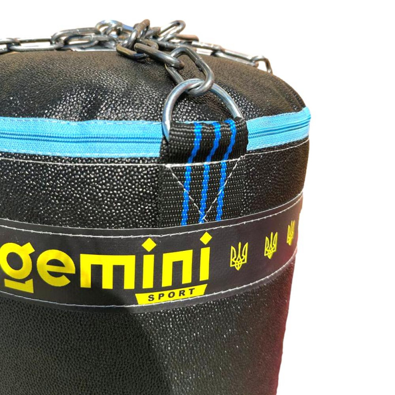 Мішок боксерський Gemini класичний кірза 1,0м з ланцюгом GBK-1.0
