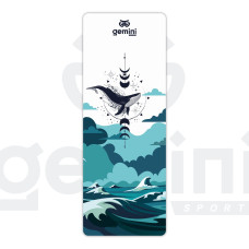 Килимок для йоги каучуковий поліуретан Pro LLLustration Gemini 183см*68см*5мм PUY-5900-11