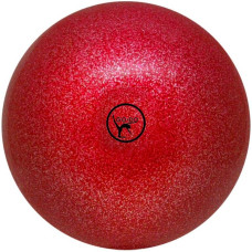 М'яч для художньої гімнастики Go Do 15 см червоний з блискітками GD-12-15-R