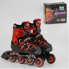 Ролики BEST ROLLER размер 35-38 черно-красный