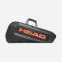 Сумка чехол Head Base Racquet Bag S BKOR Чорно-оранжевый на 3 ракетки 261323 (Оригинал)