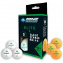 М’ячики для настільного тенісу Donic Ball Elite 1* Poly 40+ білий+помаранчевий 608511