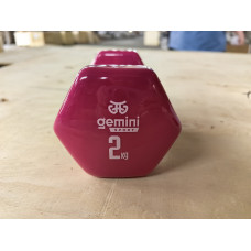 Гантель Gemini Sport для фитнеса с виниловым покрытием 2шт по 2.0кг GSD-2.0PINK