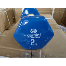 Гантель для фітнесу з вініловим покриттям 2шт по 2.0кг Gemini Sport GSD-2.0BL