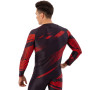 Рашгард лонгслів чоловічий Domino S-2XL чорний-червоний TC210-13   XXL