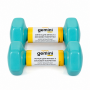 Гантели для фитнеса Gemini Sport с виниловым покрытием 2×5 кг GSD-5.0CYAN