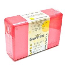 Блок для йоги Gemini 180грамм GВ001-R красный