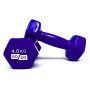 Гантель для фитнеса с виниловым покрытием 2шт GoDo GD-4.0BL