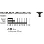 Ракетка для настольного тенниса Donic-Schildkrot Protection Line 400 (Оригинал) 703055