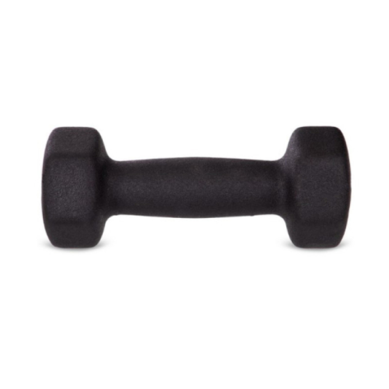 Гантель для фітнесу з неопреновим покриттям Generation Fitness FF51D4A-4kg (чорний)