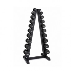 Гантельний ряд 1-10 кг Generation Fitness FF51D6C-1-10kg (уретан) зі стійкою "ялинка" DR-17