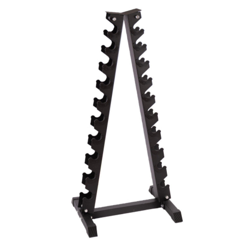 Гантельний ряд 1-10 кг Generation Fitness FF51D6C-1-10kg (уретан) зі стійкою "ялинка" DR-17