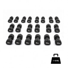 Гантельний ряд 1-10 кг Generation Fitness FF51D6C-1-10kg з уретановим покриттям