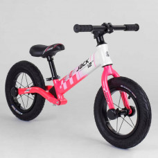 Велобег Corso «Skip Jack» 12 дюймов, бело-розовый, 25025