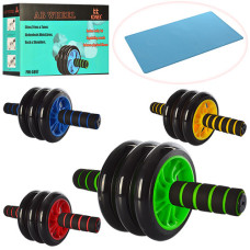 Колесо для преса (ролик гімнастичний) потрійний пластма Gemini GI-1779