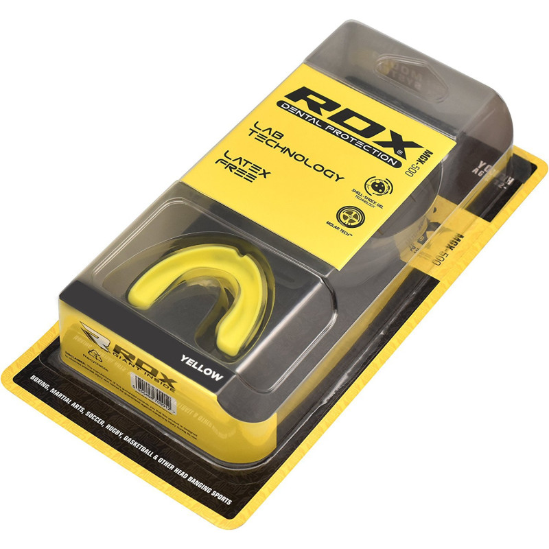 Капа боксерська RDX GEL 3D Elite Yellow Junior