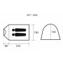 Намет 2-місний GreenCamp GC-3600