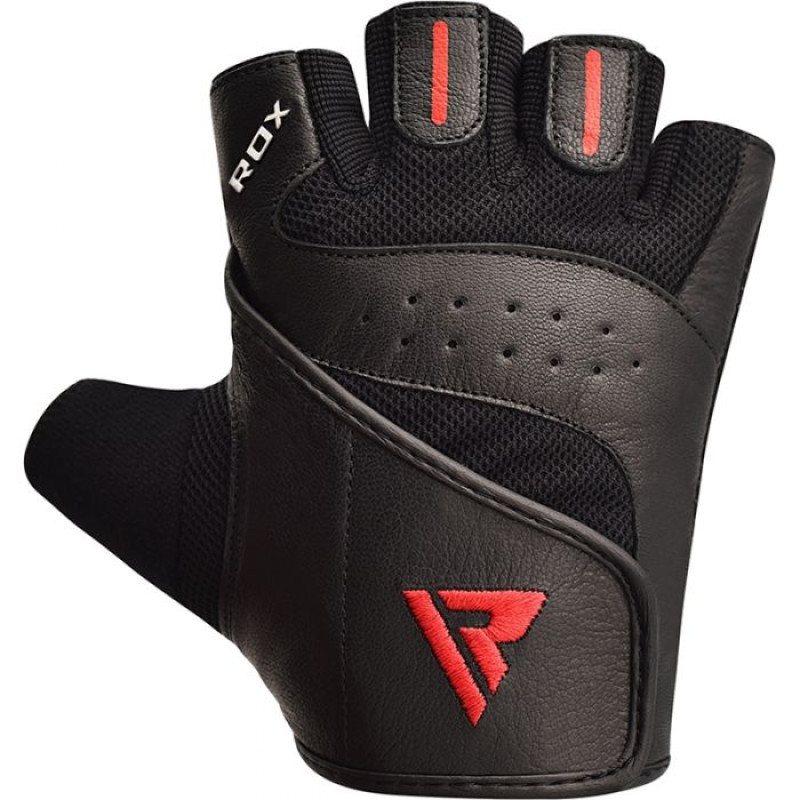 Рукавички для фітнесу RDX S2 Leather Black S