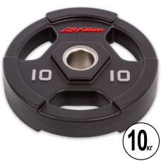Блины (диски) полиуретановые LIFE FITNESS GC-80154-10 51мм 10кг черный