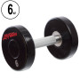 Гантель цельная профессиональная LIFE FITNESS GA-80081-6 1шт 6кг
