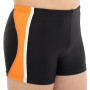 Плавки боксери для хлопчиків для плавання YINGFA вік 4-16 років чорний-оранжевий 24S653-1    4