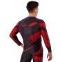 Рашгард лонгслів чоловічий Domino S-2XL чорний-червоний TC210-13   L
