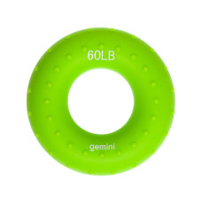 Еспандер кистьовий кільце силікон Gemini GI-3998-60LB навантаження 27кг зелений