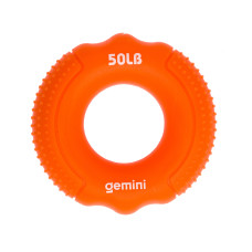 Еспандер кистьовий кільце силікон Gemini GI-3997-50LB навантаження 22,5 кг помаранчевий