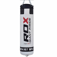 Боксерський мішок RDX Leather White 1.5 м, 45-55 кг