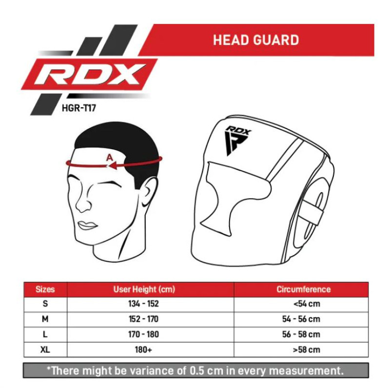 Боксерський шолом RDX T17 Aura Black Gold XL