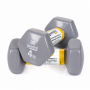 Гантели для фитнеса Gemini Sport с виниловым покрытием 2×4 кг GSD-4.0GRAY