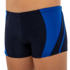 Плавки боксери для хлопчиків для плавання вік 6-10років Чорно-синій PL-2548-BL    8