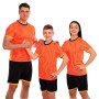 Форма футбольна комплект LIDONG Оранжево-чорний 4XS-2XL D-8866-4   XS