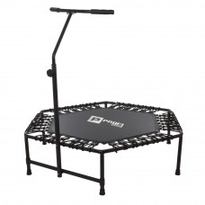 Батут для фітнесу з ручкою Profi Sport 125см чорний MS 3256 Чорний